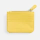 Картхолдер на молнии из натуральной кожи Unison, желтый - фото № 3