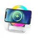 Колонка беспроводная c функцией беспроводной зарядки U-Tone RGB, 15W, белая - фото № 2