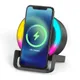 Колонка беспроводная c функцией беспроводной зарядки U-Tone RGB, 15W, черная - фото № 2