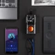 Колонка bluetooth «Hi-Fi» 5 Вт с разноцветной подсветкой, черная / оранжевая - фото № 7