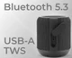 Колонка портативная Meg SDA020BL, 20 Вт, черная - фото № 5