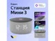 Колонка умная Яндекс Станция Мини 3 с Алисой на YaGPT, 12 Вт, серая - фото № 1