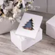 Коробка Christmas Tree, M, белая - фото № 2