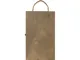 Коробка подарочная из массива дерева Two-Bottle Box, коричневая - фото № 5