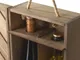 Коробка подарочная из массива дерева Two-Bottle Box, коричневая - фото № 8