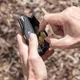 Кошелек с отделением для монет и держателем для карт C-Secure RFID, черный - фото № 5