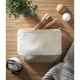 Косметичка двухцветная, 340 гр/м2, бежевая / серая - фото № 3