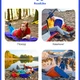 Коврик надувной туристический RoadLike Camping, зеленый - фото № 10