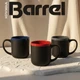 Кружка Barrel, soft touch, 500 мл, черная / красная - фото № 6