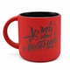 Кружка керамическая Dark Side, красная - фото № 3