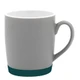 Кружка керамическая Make Me To Go, 320 мл, серая / темно-бирюзовая - фото № 1
