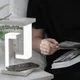 Лампа левитирующая настольная Twin с функцией беспроводной зарядки, белая - фото № 4