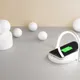 Лампа складная с беспроводным зарядным устройством Sky Light, белая / серебристый - фото № 4