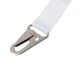 Ланъярд под сублимацию с карабином, 2,5 см, белый / серебристый - фото № 4
