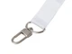 Ланъярд под сублимацию с карабиноми и межуровневым замком, 2,5 см, белый / серебряный - фото № 4
