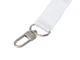 Ланъярд под сублимацию с карабиноми замком обрыва, 2,5 см, белый / серебряный - фото № 4