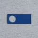 Лейбл из ПВХ с вырезом «Круг», синий - фото № 2