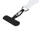 Лента под сублимацию для телефона с черным карабином, 2 см, белая / черная - фото № 4