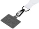 Лента под сублимацию для телефона с замком обрыва и карабином, 2 см, белая / серая - фото № 4