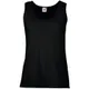 Майка женская Fruit of the Loom Lady-Fit Valueweight Vest 160, черная - фото № 2
