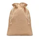 Мешок подарочный из джута Jute Medium, 25 х 32 см, бежевый - фото № 1