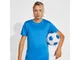 Мяч футбольный Tuchel, белый / синий - фото № 4