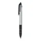 Ручка шариковая пластиковая со стилусом Multipen, 3 стержня, серебряная / черная - фото № 7