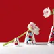 Мультиваза Farforite «Короли» 950 мл в подарочной коробке, белая / красная / синяя - фото № 5