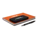 Набор Bplanner Color: ежедневник А5, внешний аккумулятор на 10000 mAh, шоппер, черный / оранжевый - фото № 3