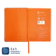 Набор Bplanner Color: ежедневник А5, внешний аккумулятор на 5000 mAh, шоппер, черный / оранжевый - фото № 5