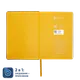 Набор Bplanner Color: ежедневник А5, внешний аккумулятор на 5000 mAh, шоппер, черный / желтый - фото № 5