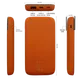 Набор Bplanner Power: ручка шариковая металлическая, внешний аккумулятор 10000 mAh, оранжевый / синий - фото № 5