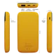 Набор Bplanner Power: ручка шариковая металлическая, внешний аккумулятор 10000 mAh, желтый / серый - фото № 5