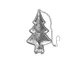 Набор Christmas tree : кружка, ситечко для чая, прозрачный / синий - фото № 4