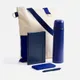 Набор Classic Walk: ежедневник недатированный, ручка шариковая, аккумулятор 10000 mAh, термос, шопер, синий - фото № 1