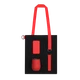 Набор Cofer Bag 10000: аккумулятор 10000 mAh, кофер, ремувка, шопер, черный / красный - фото № 1