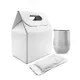 Набор Cofer Coffee Box CO12M: кофер, кофе зерновой 100 гр, белый / серебристый - фото № 1