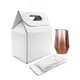 Набор Cofer Coffee Box Edge CO12M: кофер, кофе зерновой 100 гр, белый / бронзовый - фото № 1