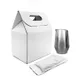 Набор Cofer Coffee Box Edge CO12M: кофер, кофе зерновой 100 гр, белый / серебристый - фото № 1