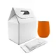 Набор Cofer Coffee Box Edge CO12S: кофер soft-touch, кофе зерновой 100 гр, белый / оранжевый - фото № 1