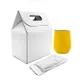 Набор Cofer Coffee Box Edge CO12S: кофер soft-touch, кофе зерновой 100 гр, белый / желтый - фото № 1