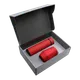 Набор Cofer Hot Box E Edge CO12s Grey: термос с датчиком температуры, кофер, soft-touch, красный - фото № 1