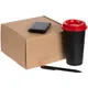 Набор Color Spot: внешний аккумулятор на 5000 mAh, стакан с крышкой, ручка шариковая Prodir DS1 TMM Dot, красный / черный - фото № 1