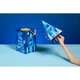 Набор детский подарочный «Елка-ракета» для 8-12 лет: DIY-ночник «Ракета», игра «X-ферма», рюкзак-мешок, синий - фото № 4