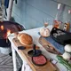 Набор для барбекю с прессом для гамбургеров и кисточкой, черный - фото № 4