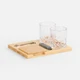 Набор для виски Maltmate: доска для подачи, два стакана, щипцы, камни для охлаждения, два костера под стаканы, бежевый - фото № 2