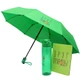 Набор «Друг природы»: автоматический зонт, блокнот А5, пластиковая бутылка для воды, зеленый - фото № 1