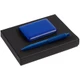 Набор Dualist: внешний аккумулятор Uniscend Full Feel 5000 mAh, ручка Prodir DS4 PMM-P, синий - фото № 1