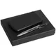 Набор Hand Hunter Catch: ручка шариковая Dagger Soft Touch, внешний аккумулятор Uniscend Half Day Compact 5000 mAh,черный - фото № 1
