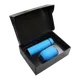 Набор Hot Box CS black: кофер, термос с датчиком температуры, голубой - фото № 1
